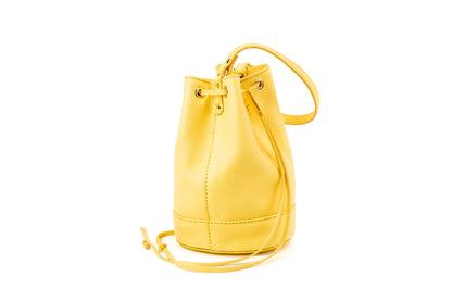 Leather Bucket Yellow Chelsea Collection