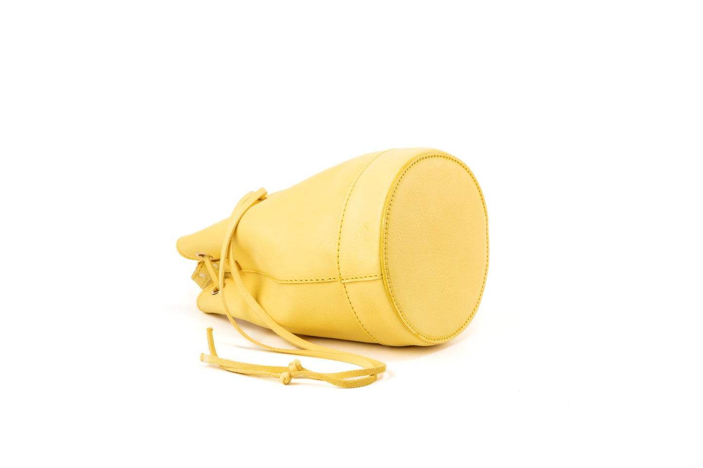 Leather Bucket Yellow Chelsea Collection