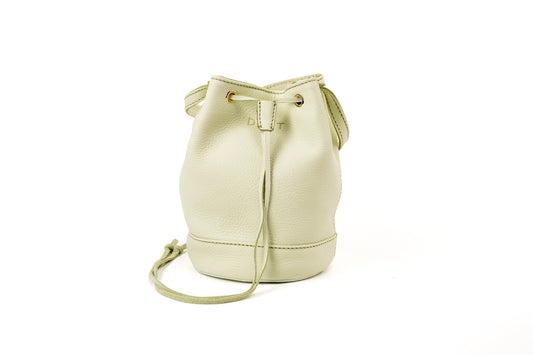 Leather Bucket Pistachio Chelsea Collection