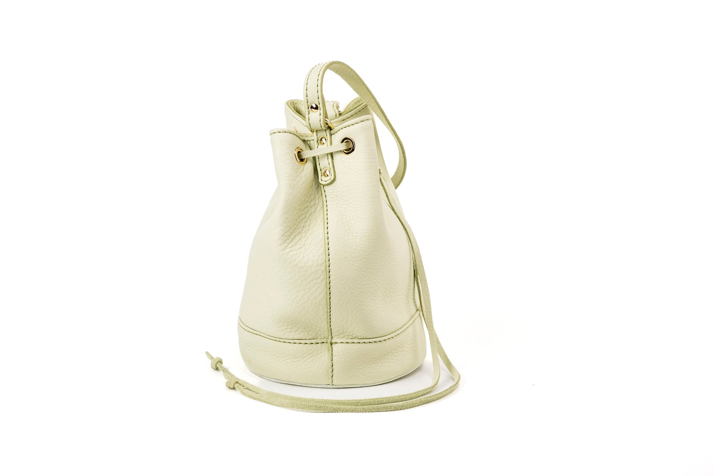 Leather Bucket Pistachio Chelsea Collection