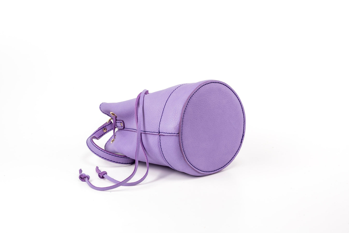 Leather Bucket Lavender Chelsea Collection