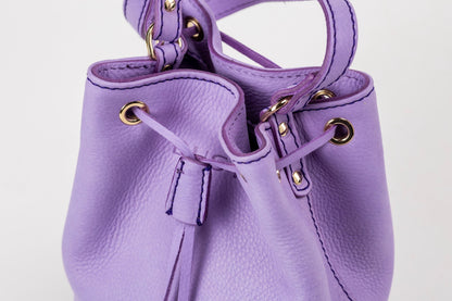 Leather Bucket Lavender Chelsea Collection