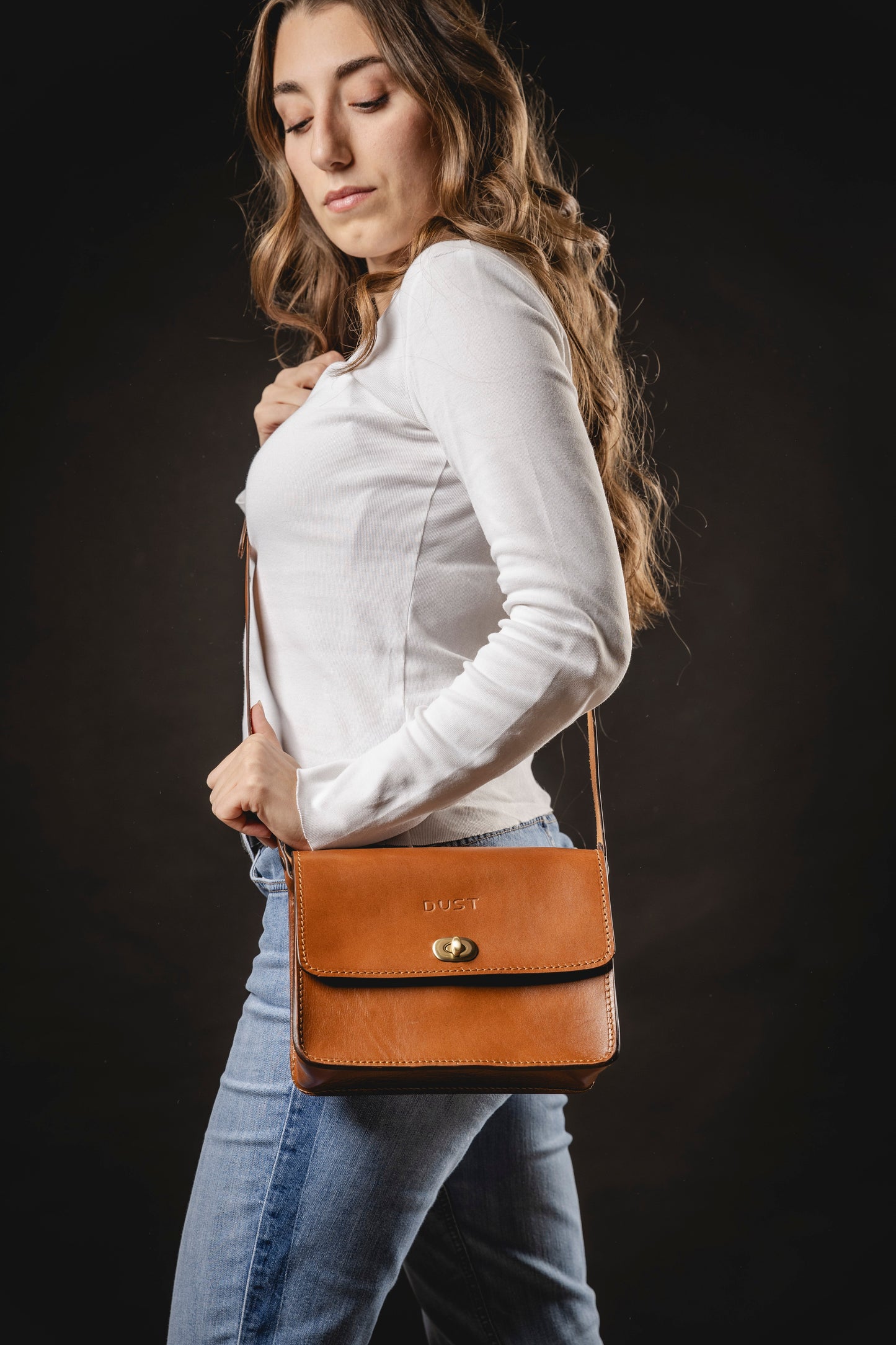 Leather Crossbody Brown The Santa Fe Collection