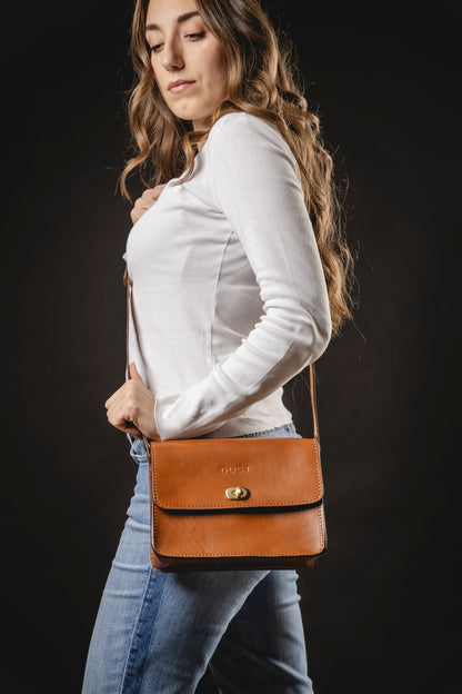 Leather Crossbody Brown The Santa Fe Collection