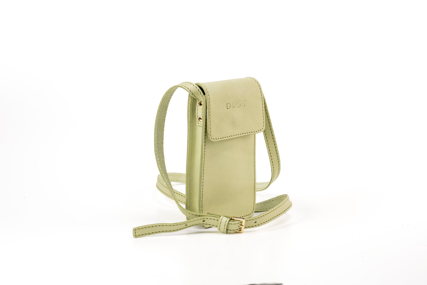 Leather Phone Holder Pistachio Silicon Valley Collection