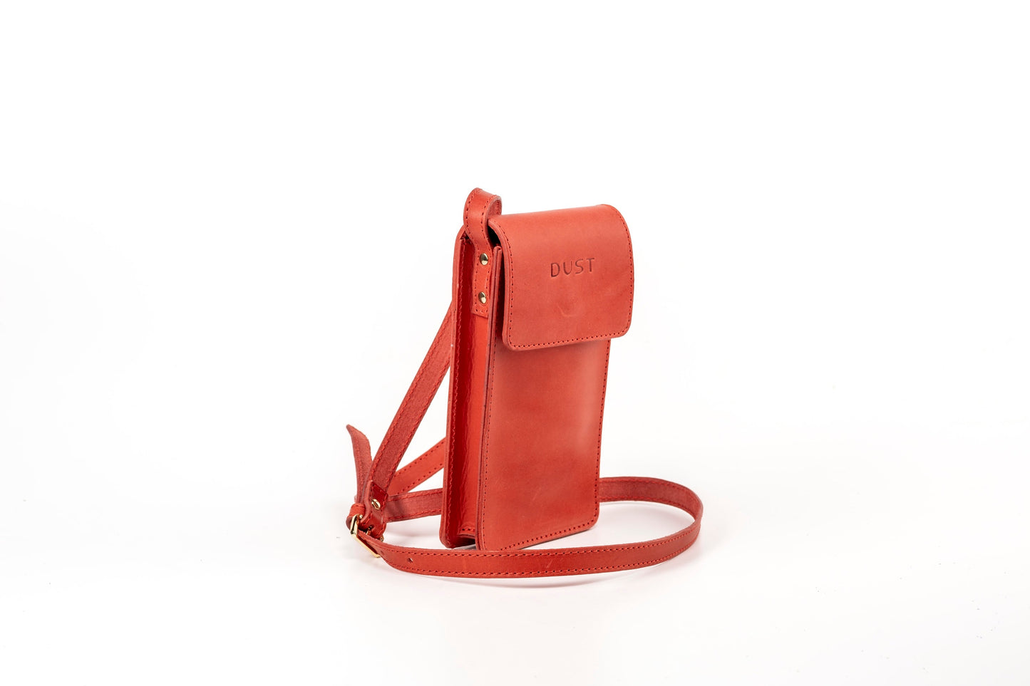 Leather Phone Holder Red Silicon Valley Collection