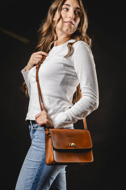 Leather Crossbody Brown The Santa Fe Collection