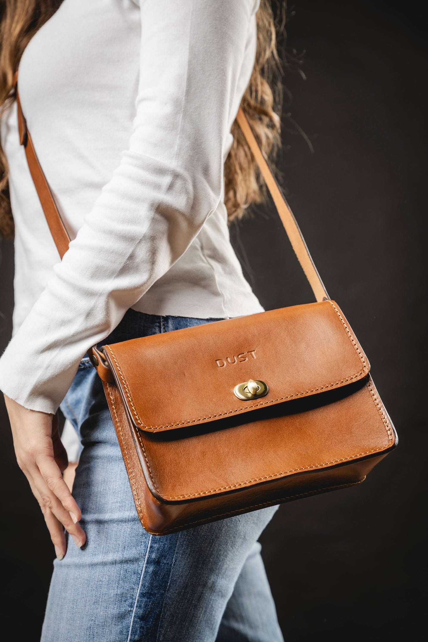 Leather Crossbody Brown The Santa Fe Collection