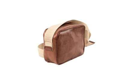 Leather Crossbody Tobacco The Sausalito Collection