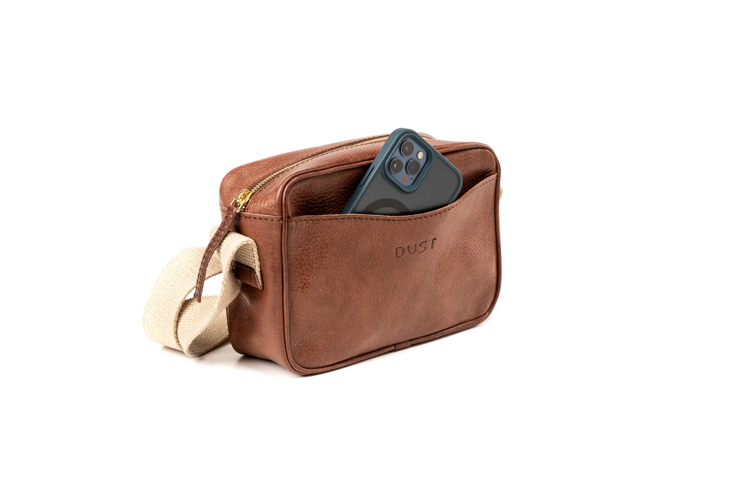 Leather Crossbody Tobacco The Sausalito Collection