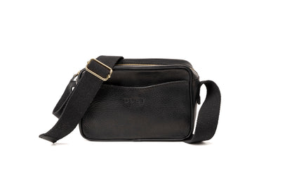 Leather Crossbody Black The Sausalito Collection