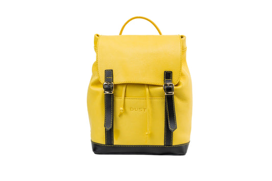 Leather Backpack Yellow Laurel Canyon Collection