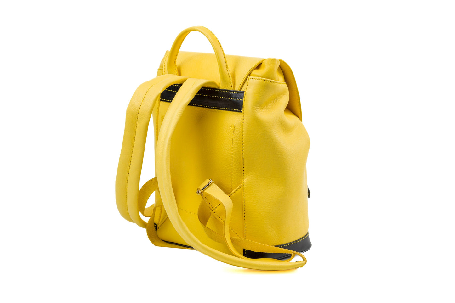 Leather Backpack Yellow Laurel Canyon Collection