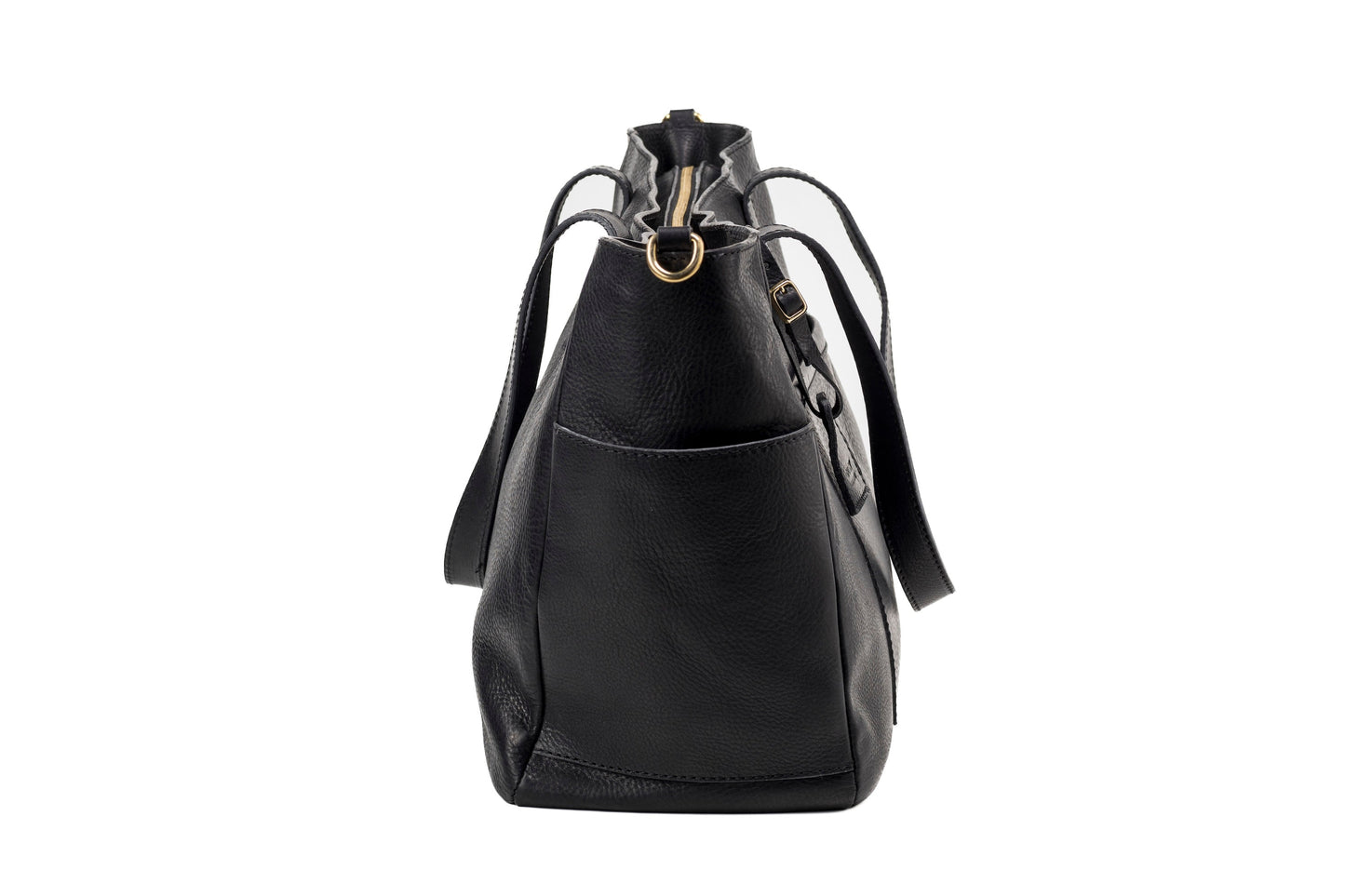 Leather Tote Black Fifth Avenue Collection