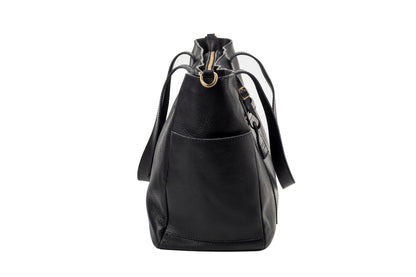 Leather Tote Black Fifth Avenue Collection