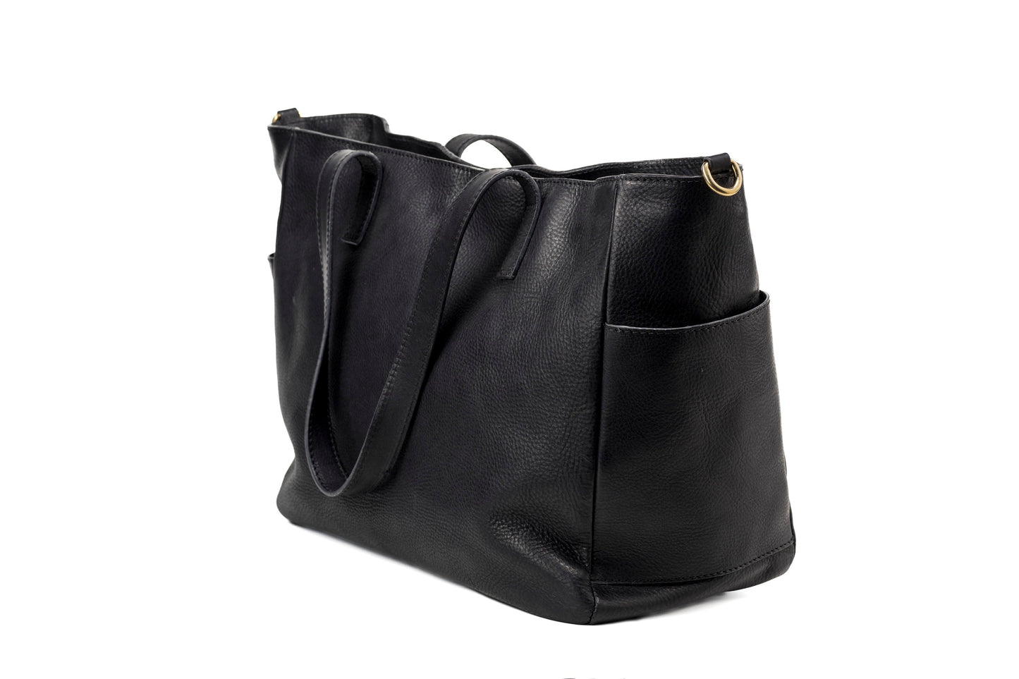 Leather Tote Black Fifth Avenue Collection