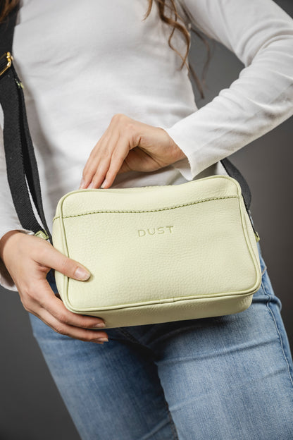 Leather Crossbody Pistachio The Sausalito Collection