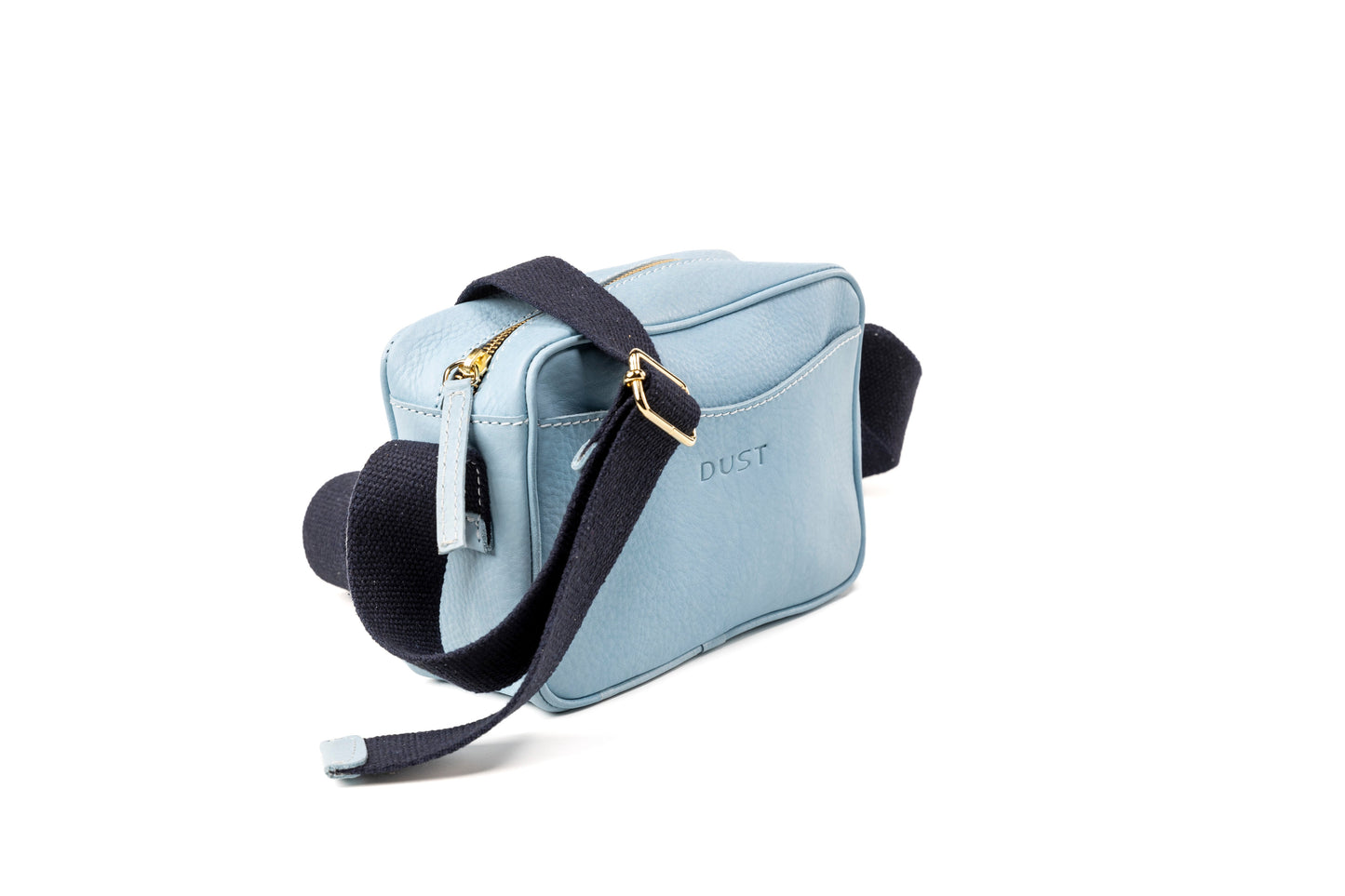 Leather Crossbody Light Blue The Sausalito Collection