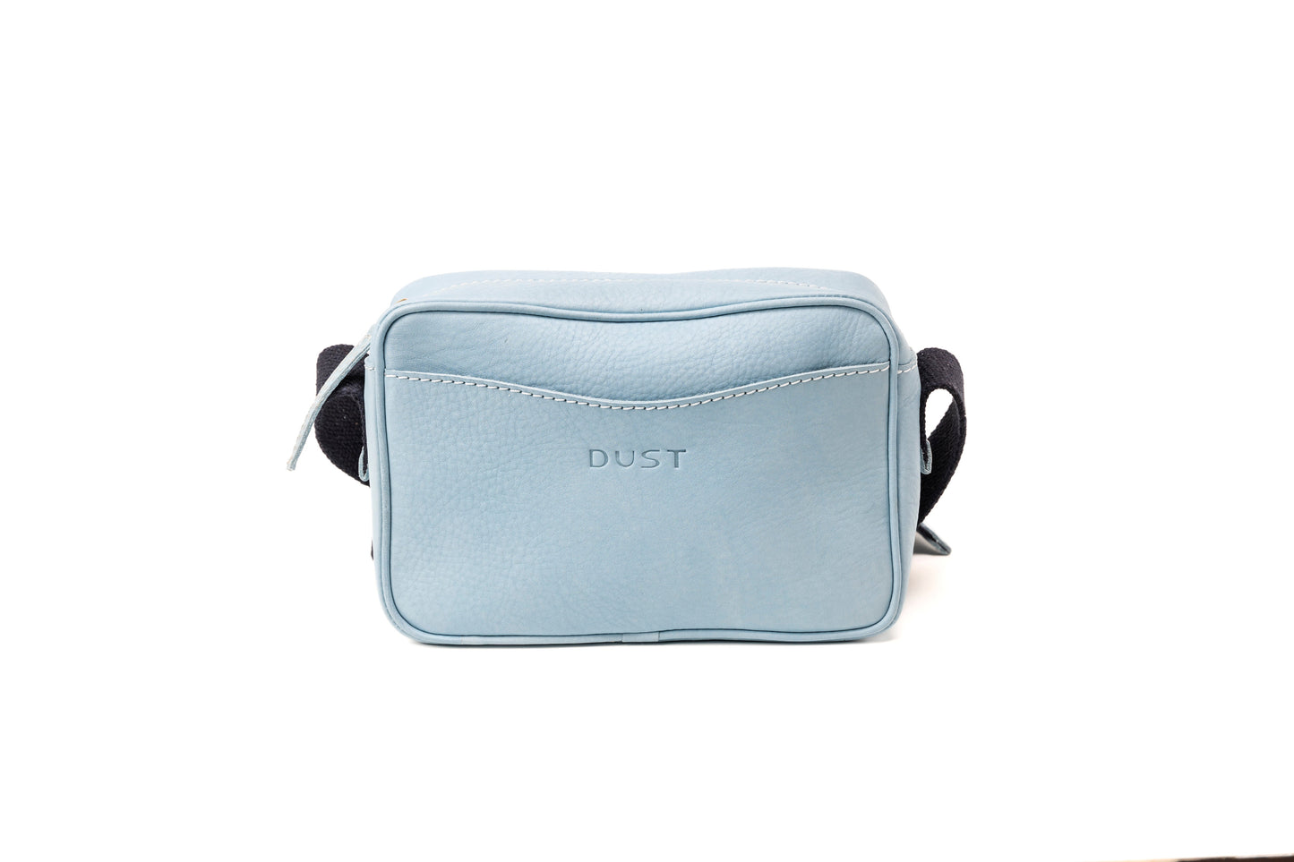 Leather Crossbody Light Blue The Sausalito Collection