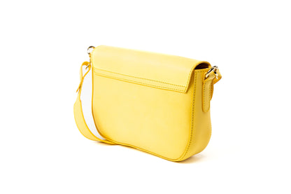 Leather Crossbody Yellow Broadway Collection