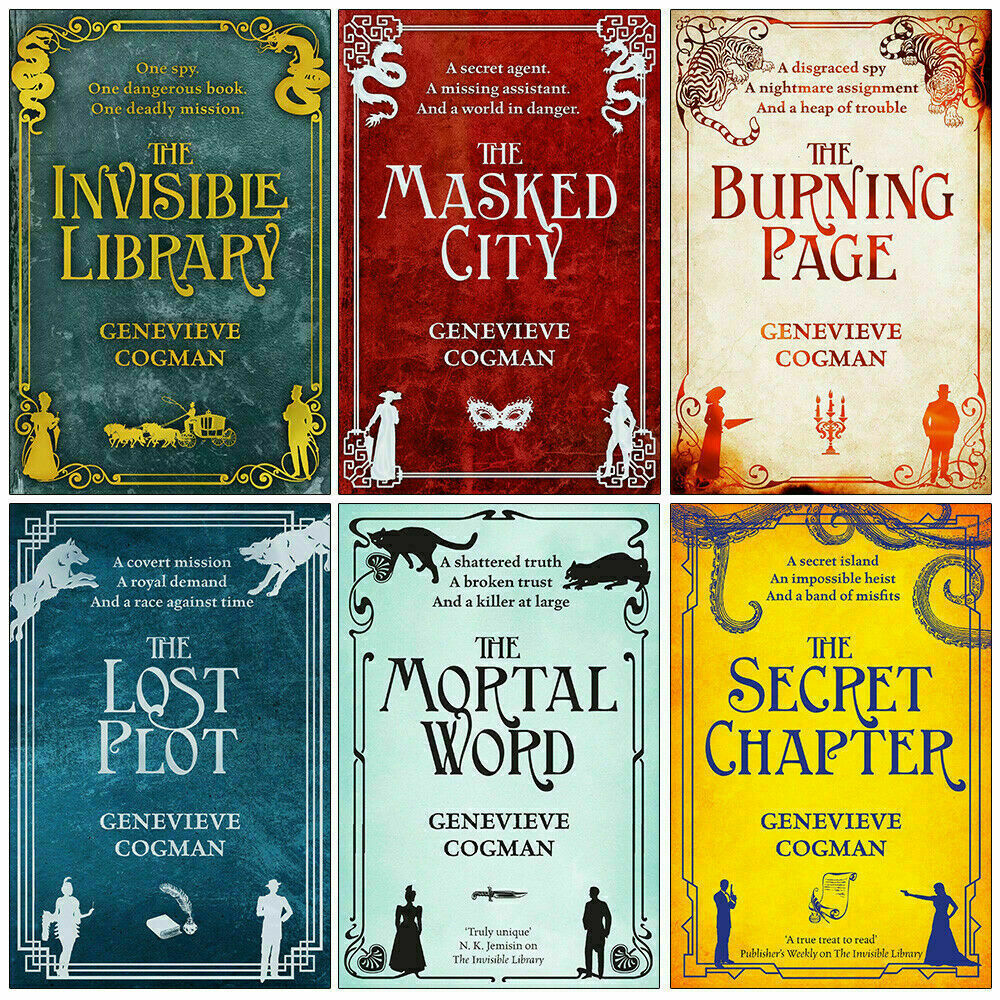 Invisible Library Series 6 Books Collection Set By Genevieve Cogman Masked City Burning Page