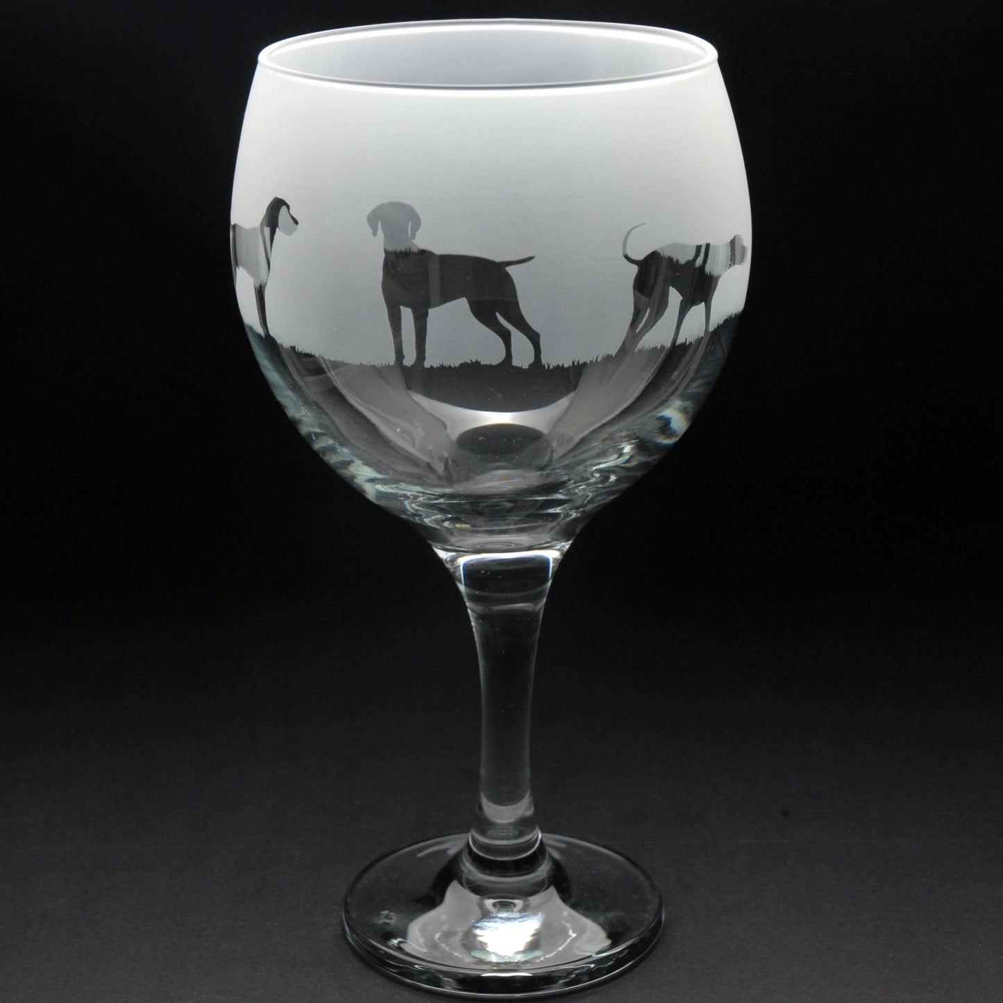 Hungarian Vizsla Dog Gin Cocktail Glass - Hand Etched/Engraved Gift