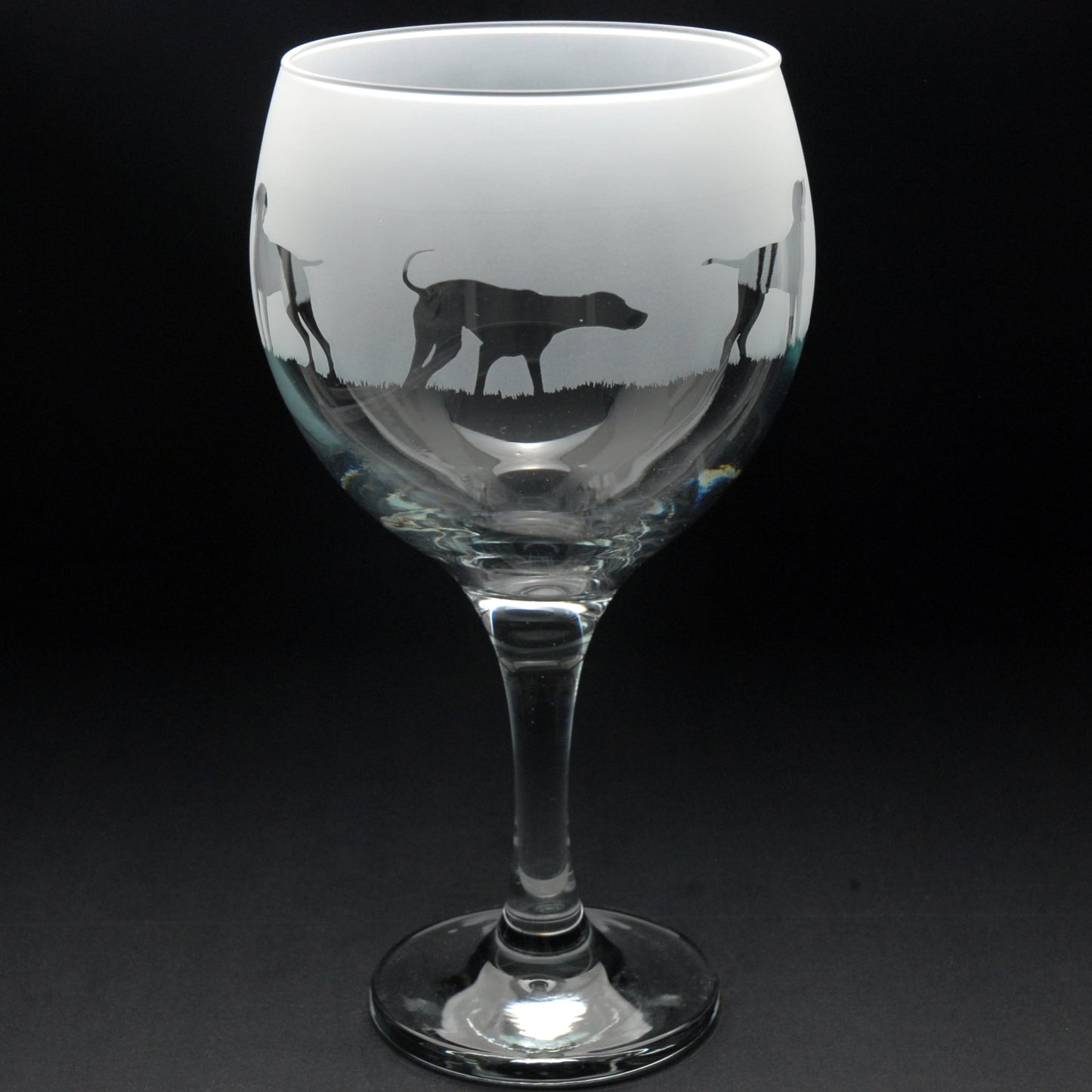 Hungarian Vizsla Dog Gin Cocktail Glass - Hand Etched/Engraved Gift