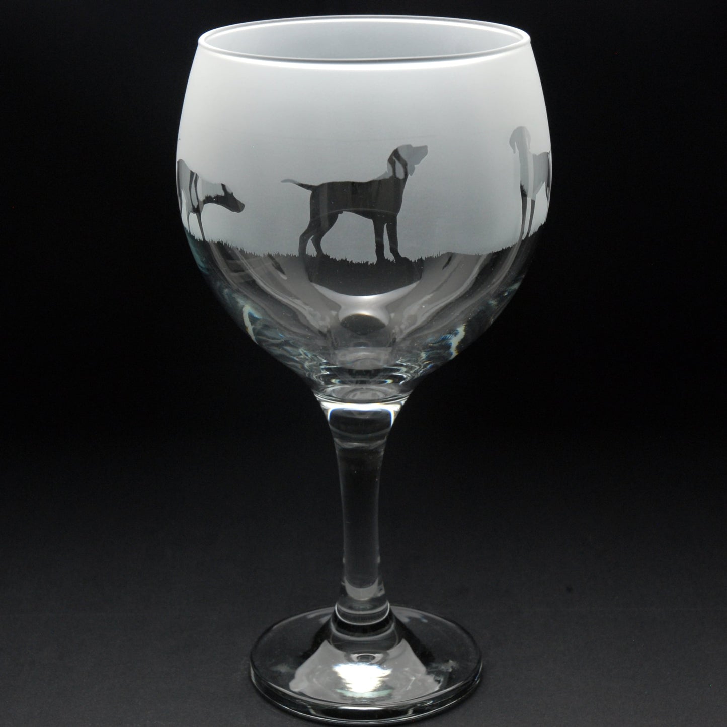 Hungarian Vizsla Dog Gin Cocktail Glass - Hand Etched/Engraved Gift