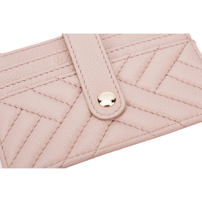 Poppy Quilted Small Pink Leather Purse