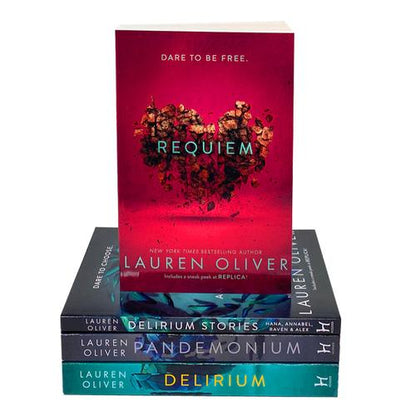 Lauren Oliver Delirium The Complete Collection 4 Books Box Set (Delirium, Pandemonium, Requiem, Delirium Stories)