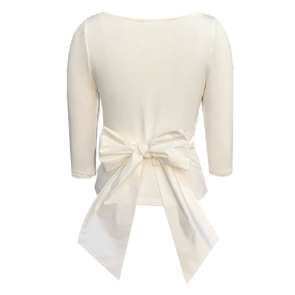 Primrose Top With Bow In Cream