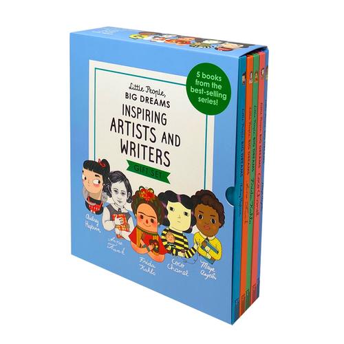 Little People, Big Dreams: Inspiring Artists and Writers – 5 Books Gift Box Collection | Children’s Biography Picture Books