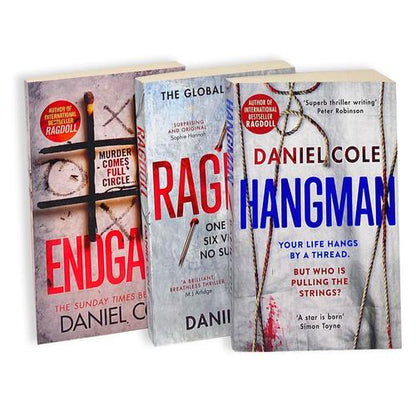 Daniel Cole 3 Books Collection Set Ragdoll, Hangman, Endgame