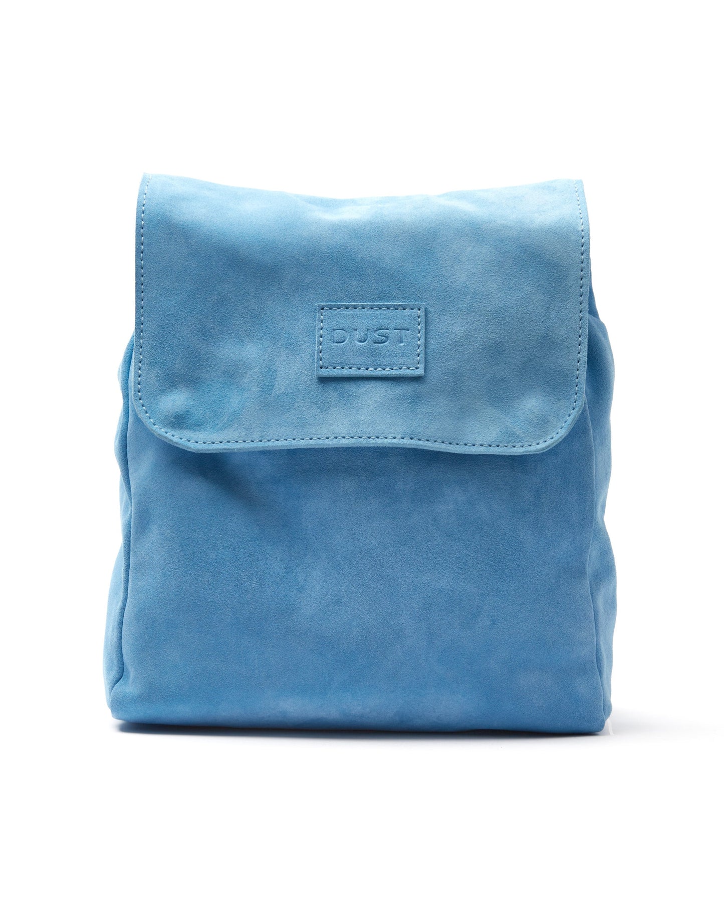 Leather Backpack Light Blue Upper West Side Collection