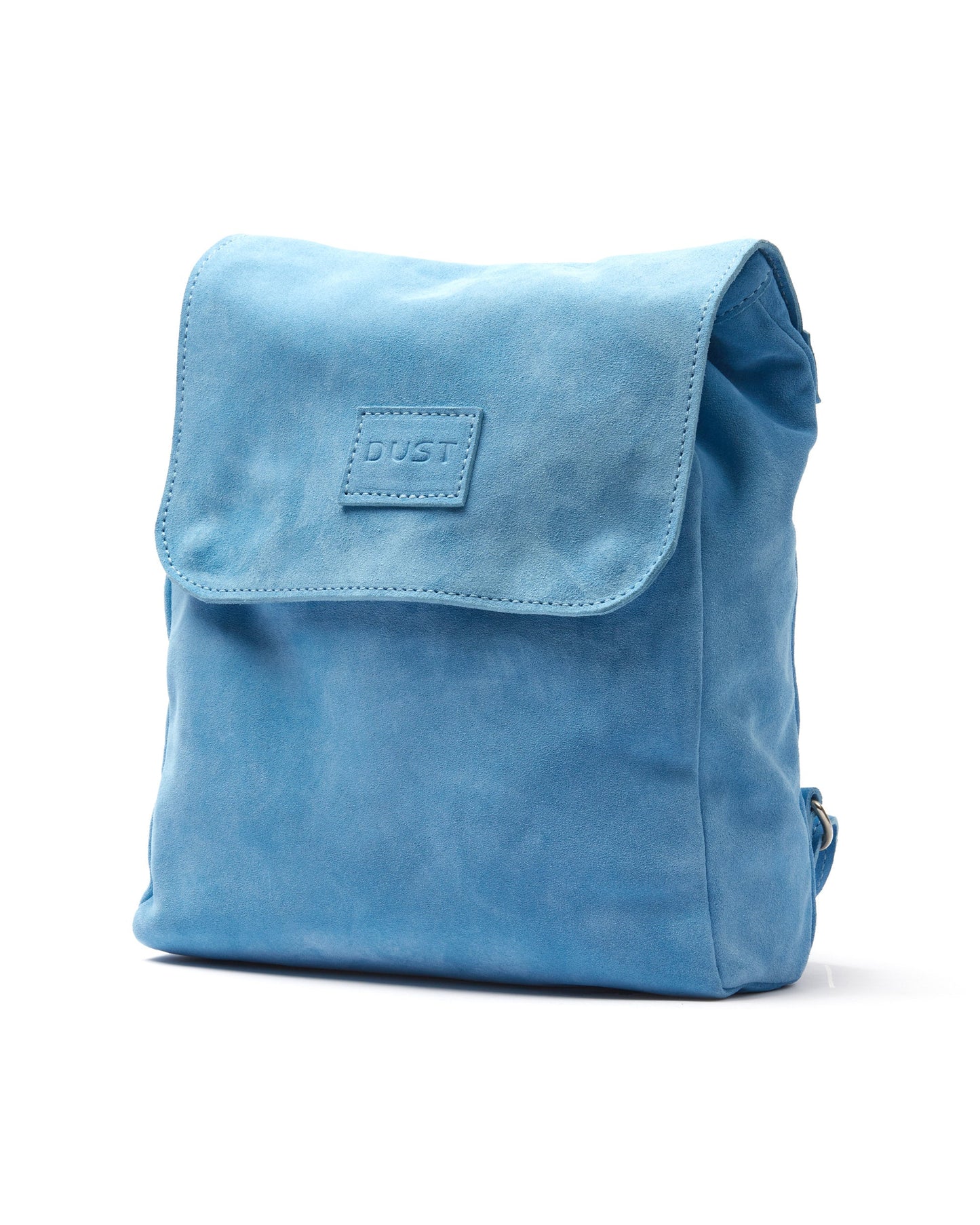 Leather Backpack Light Blue Upper West Side Collection