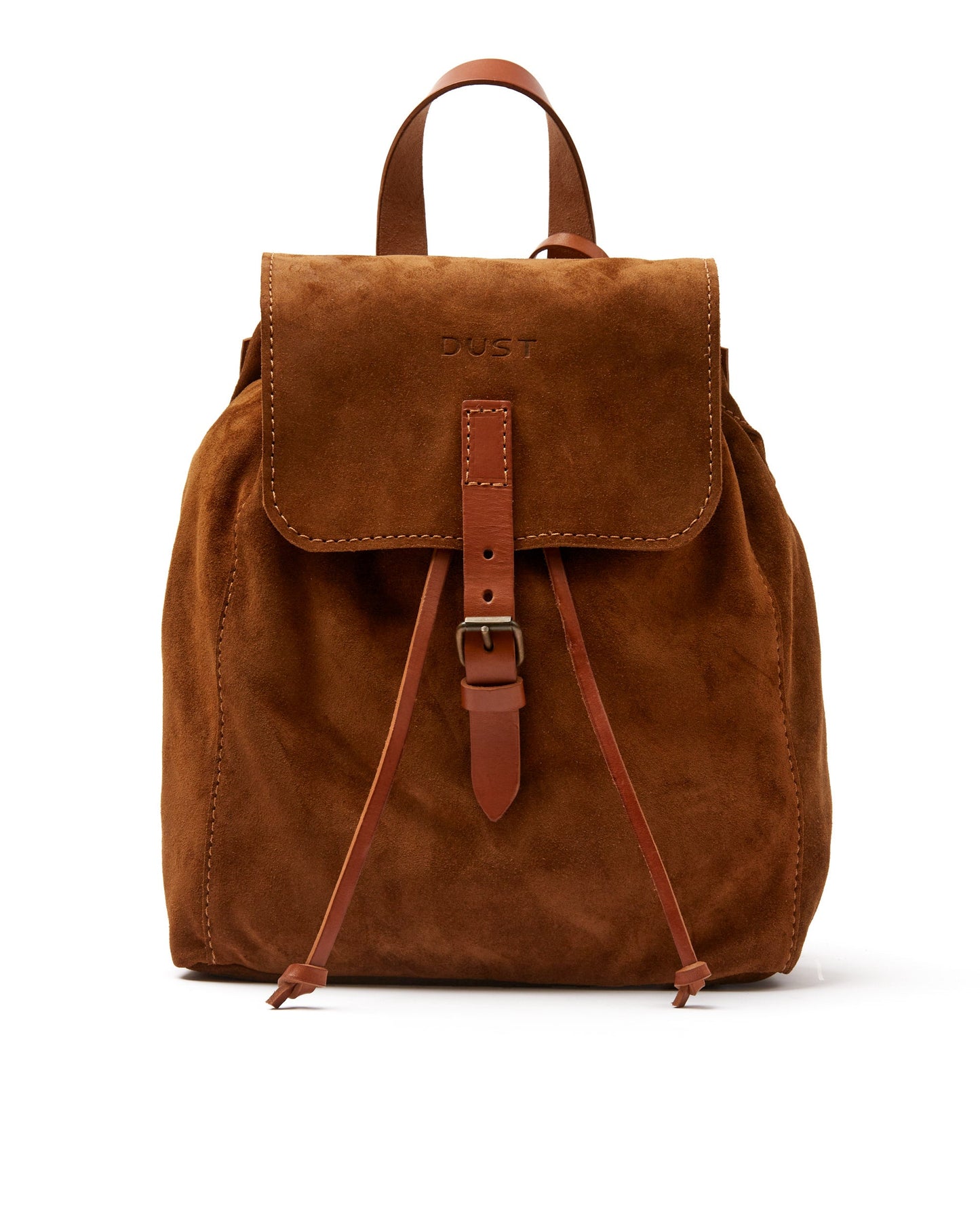 Leather Backpack in Suede Brown Venice Collection