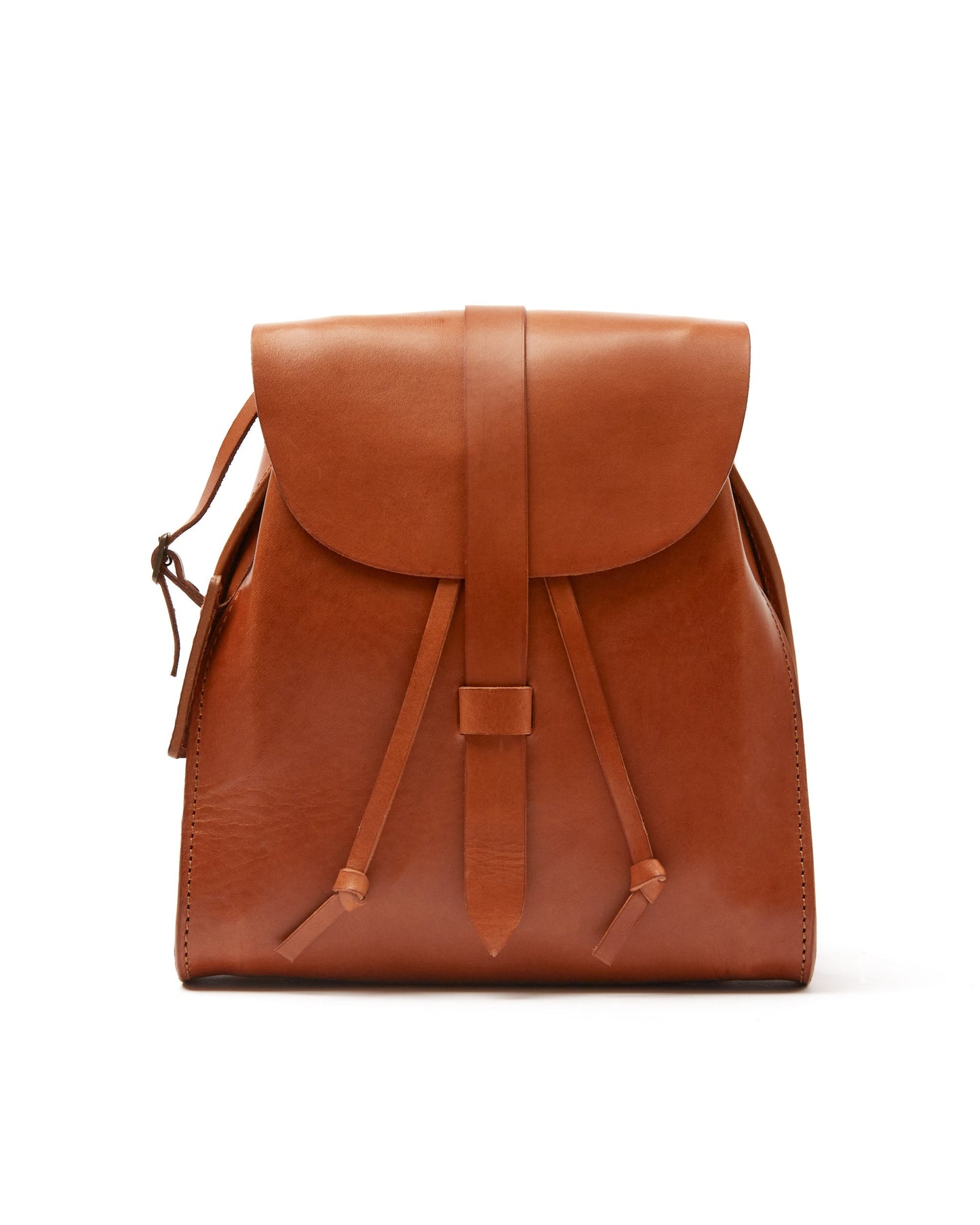 Leather Backpack in Cuoio Brown Mod 130