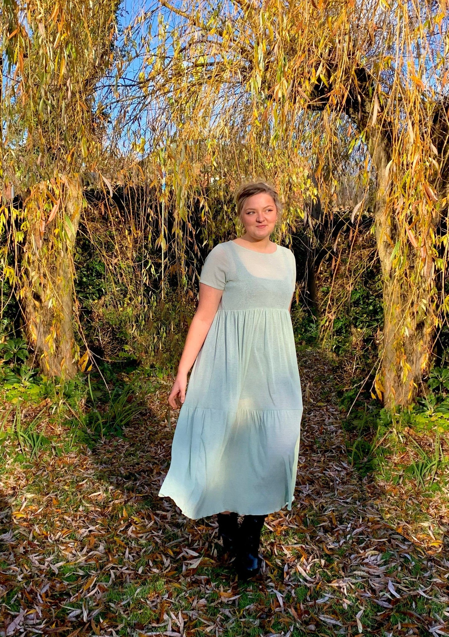 Juniper Sheer Midaxi Dress In Mint