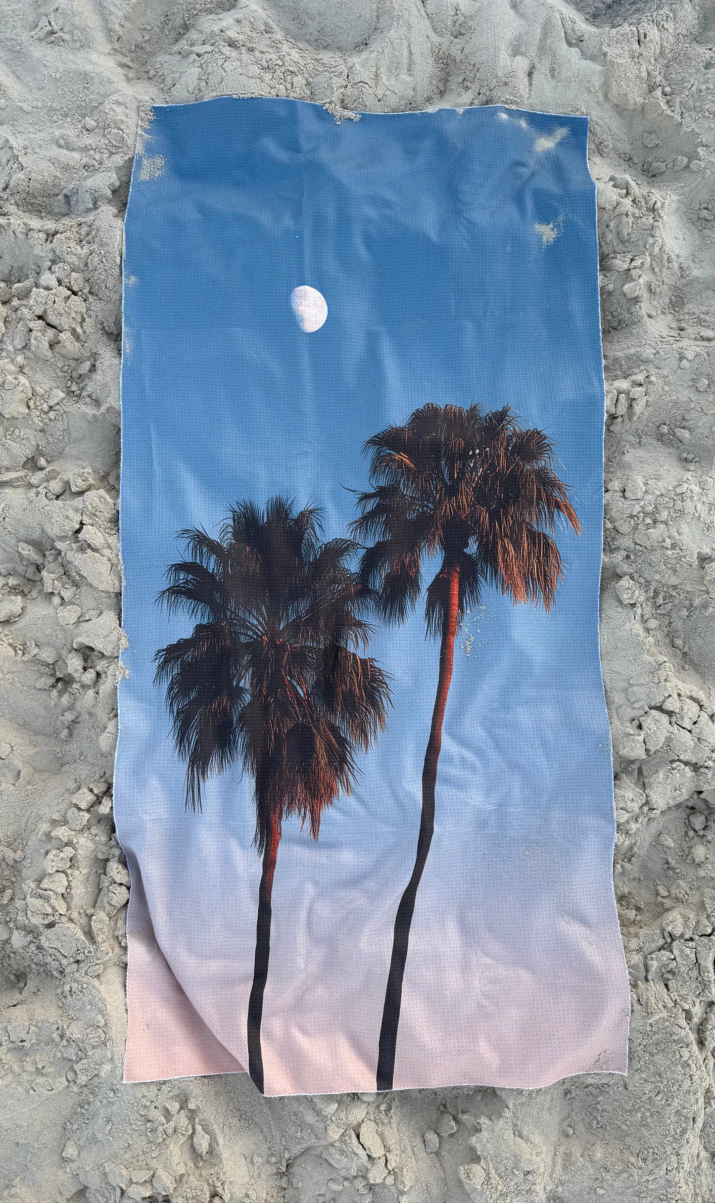 Palm recycled sand free waffle towels