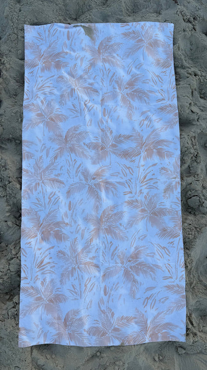Palm recycled sand free waffle towels