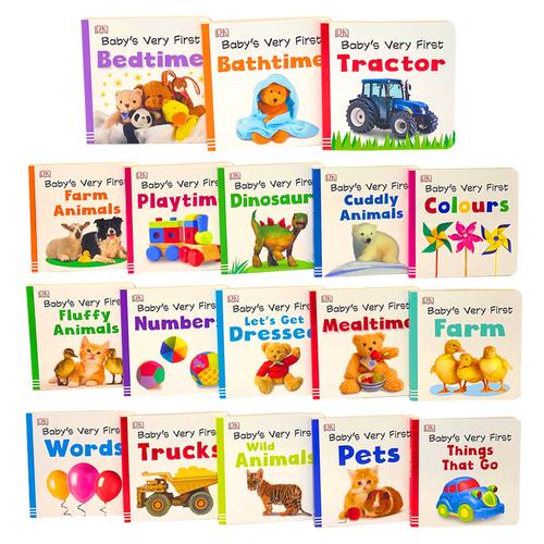 Baby's Very First Library Toddler Early Learning 18 Books Box Set Collection