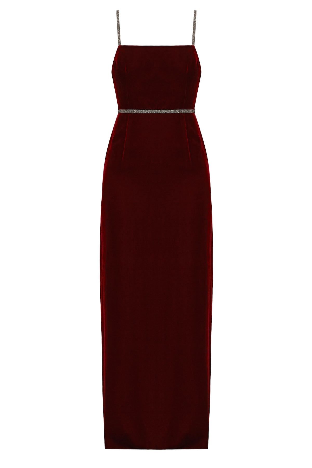 Handmade Red wine evening maxi dress ENIGMA 