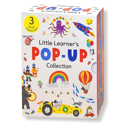 My Very First Pop Up Library Books Collection Set (3 Books Box Set - Ages 0-3 - Board Books - Little Tigers - Books: Alphabets ABC, Numbers 123, Vehicles Things That Go)