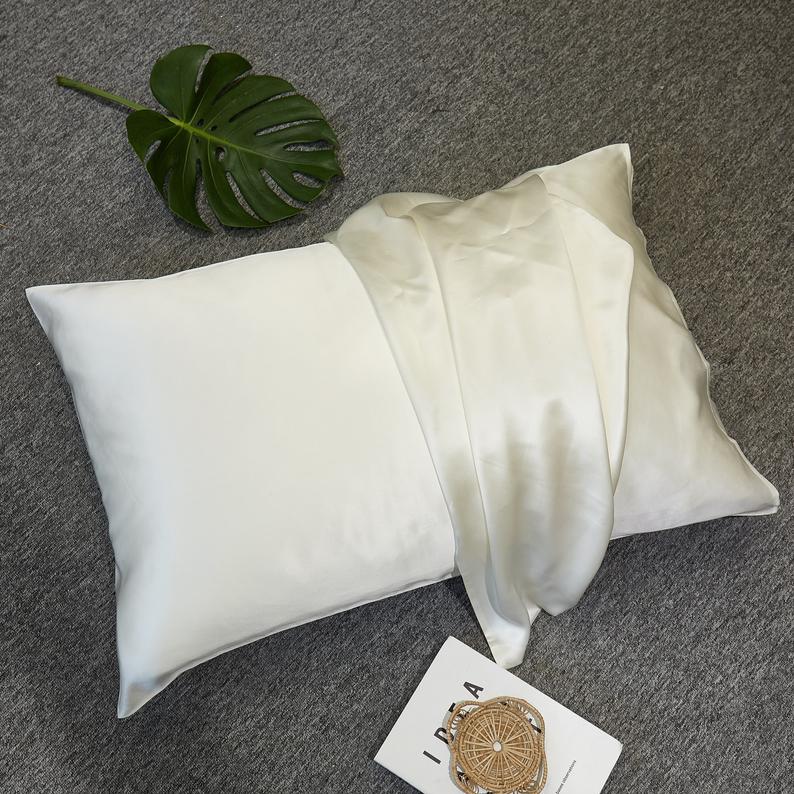 Ivory Pure Mulberry Silk Pillowcase | Standard, Queen & King | 22 Momme | Float Collection