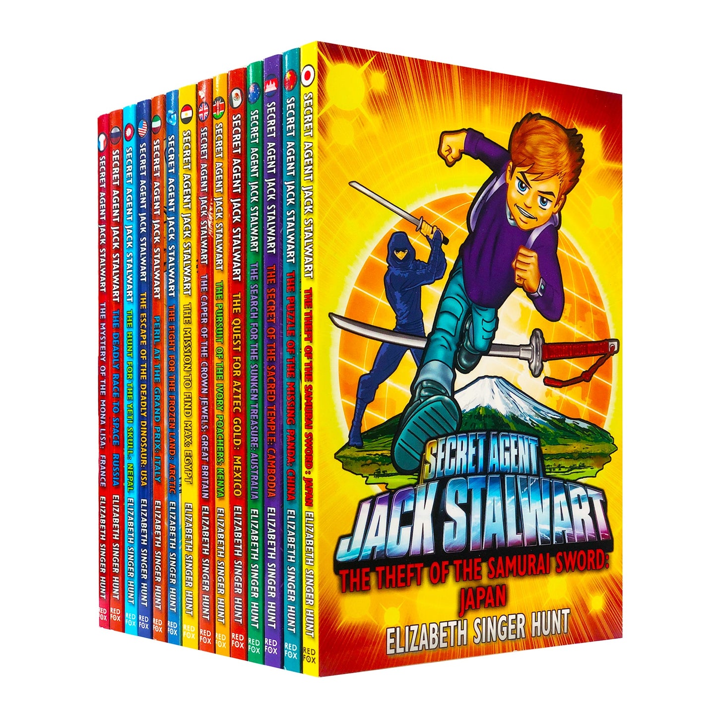 Secret Agent Jack Stalwart Series Collection 14 Children Books Set