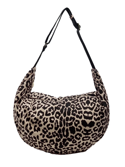 Jessie Oversized Crescent Bag - Natural Leo