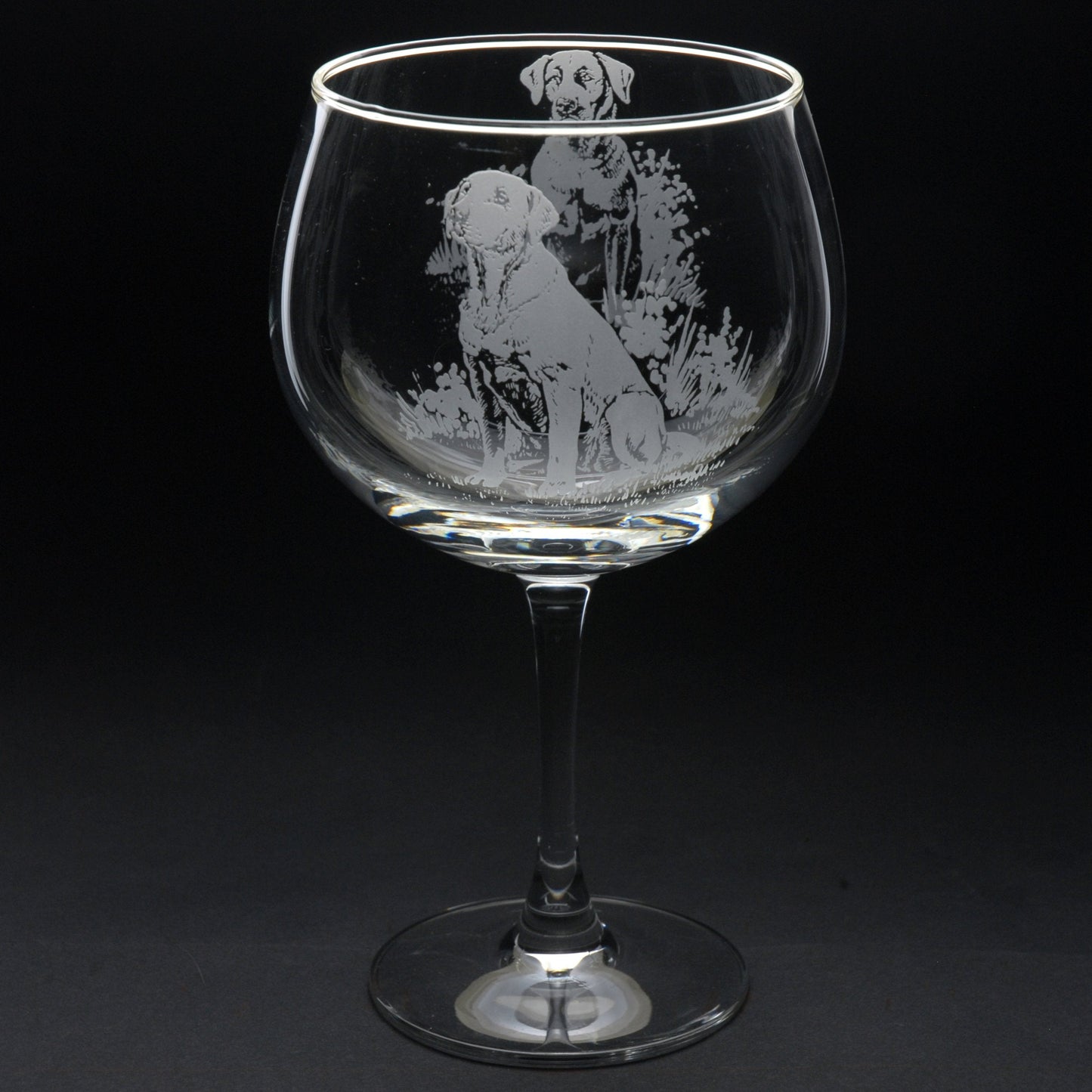 Labrador Dog Gin Cocktail Glass - Hand Etched/Engraved Gift