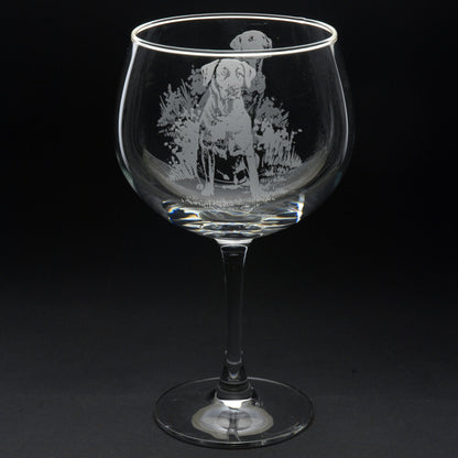 Labrador Dog Gin Cocktail Glass - Hand Etched/Engraved Gift