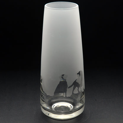 Labrador Dog Glass Bud Vase - Hand Etched/Engraved Gift