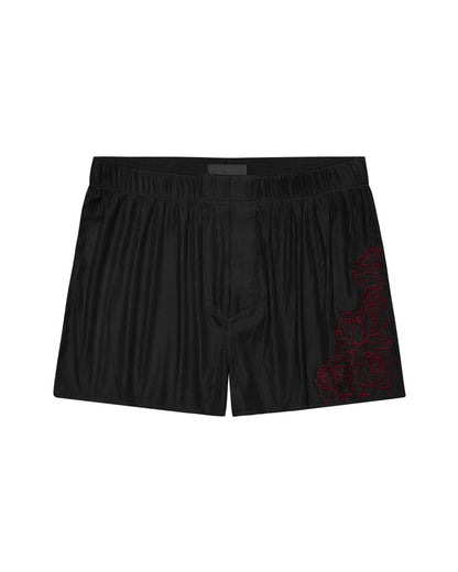 LACE BOXER - RED ROSES